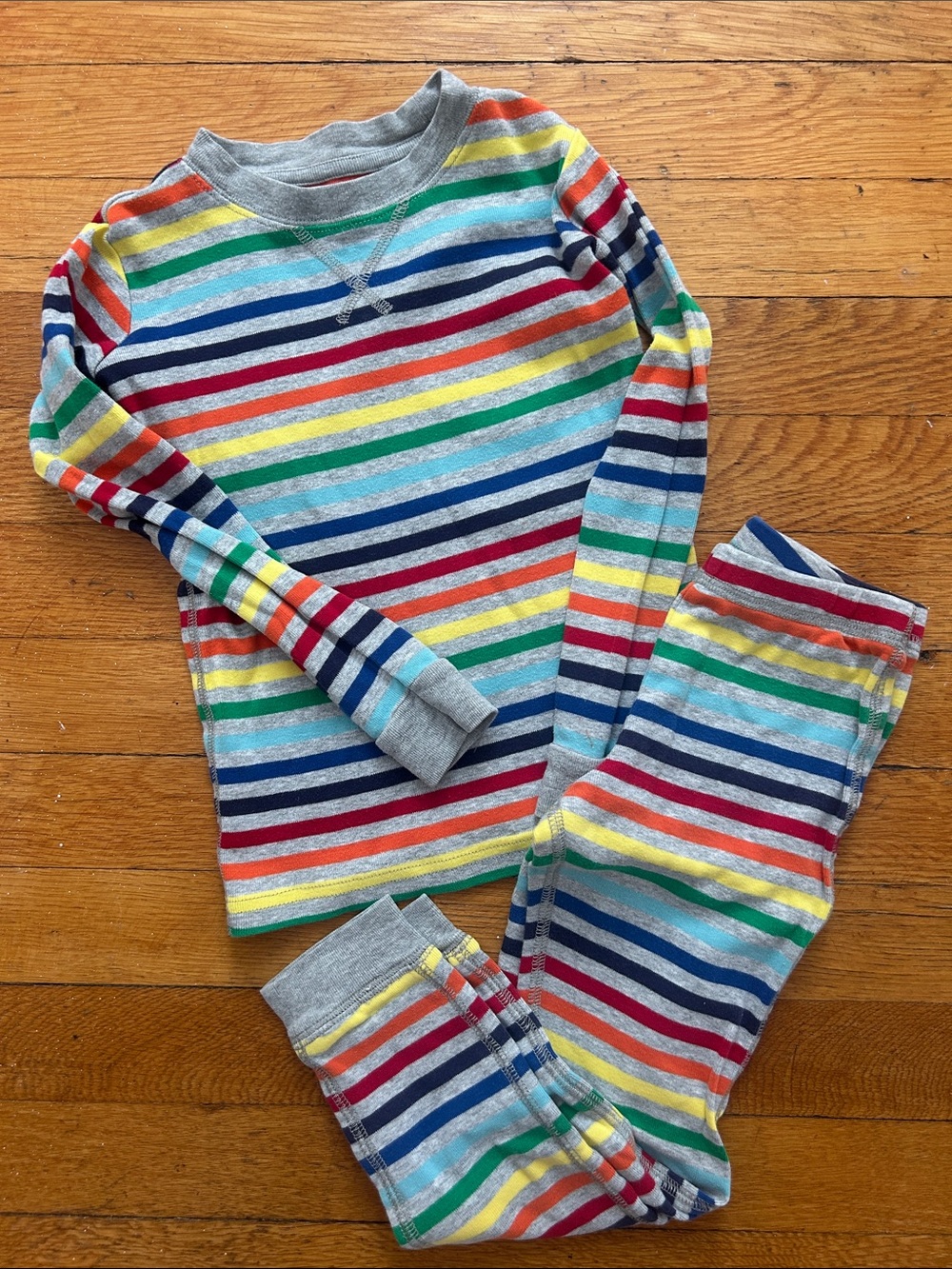 Primary Organic Cotton Rainbow Pajamas